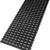 Bath Tub Shower Mat Non Slip Bathtub Mats for Bathroom Shower Floor Mat Bath Mats for Shower Tub Anti Slip Shower Mat with Drain Hole and Large Suction Cups (Black, 37.5 X 15.7 Inch)