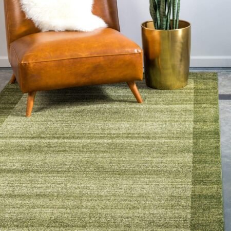 Area Rug -  (2' 2" x 3' 1" Rectangle, Light Green/ Ivory)