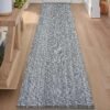 Long Hallway Runner Rug, 2.6' x 8' Boho Washable Entryway Rug Hand Woven Reversible Bedroom Rugs,Grey Cotton Bathroom Rug Farmhouse Laundry Runner Carpet for Kitchen Entry Indoor