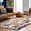 Bohemian Wool Area Rug, 10x13, Multi
