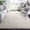 Area Rug - 8' x 10', Beige, Non-Shedding & Easy Care, 2-inch Thick Ideal for High Traffic Areas in Living Room, Bedroom