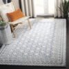 5' x 8' Blue/Ivory  Handmade Premium Wool Area Rug